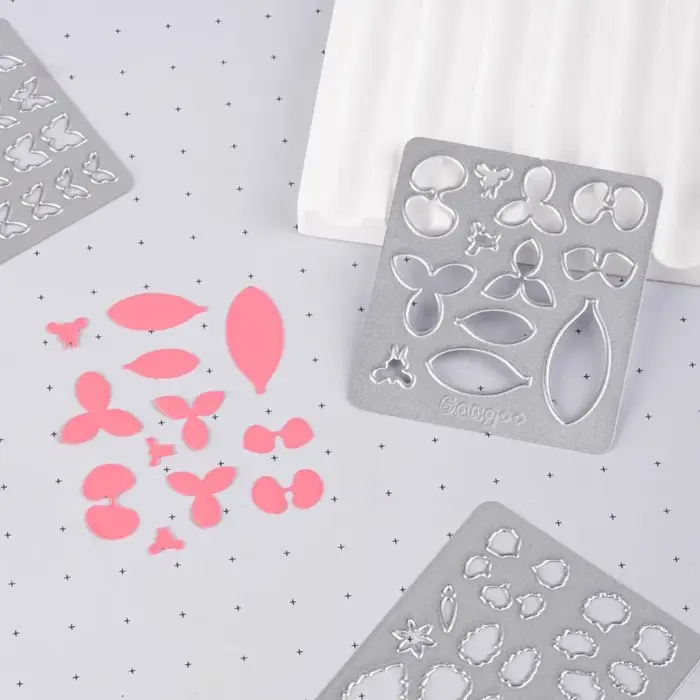 Simulation Miniature plante feuille/pétale polymère argile Cutter bricolage maison de poupée Mini