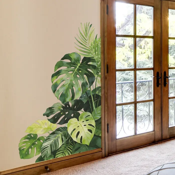 Feuilles de tortue vertes pour chambre à coucher