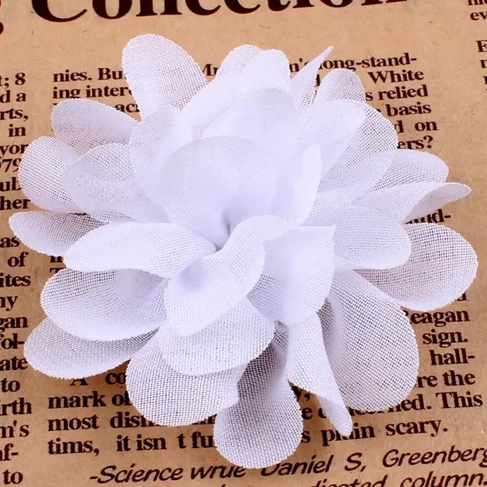 Fleurs artificielles en mousseline de soie