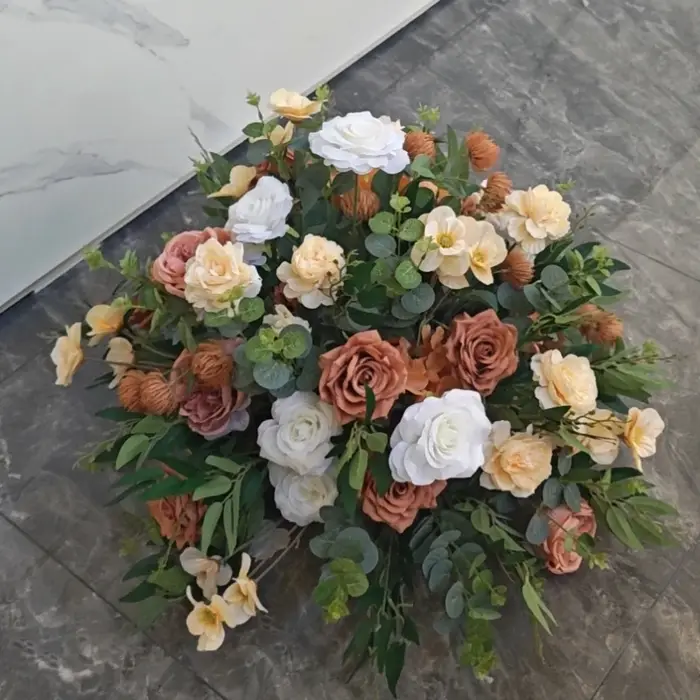 Hortensia Rose blanche