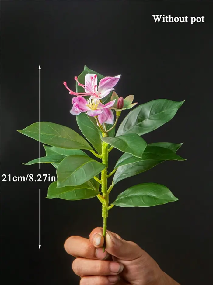 Plantes Azaleas artificielles 21-40cm, Faux arbre en caoutchouc, feuilles de palmier tropicales, Fau