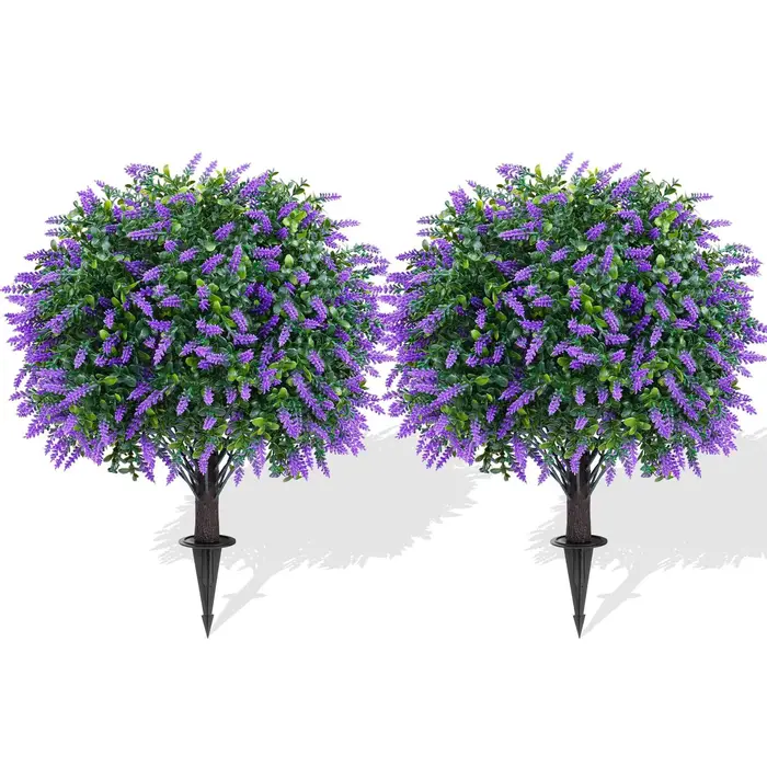 Arbre artificiel, plante en pot de lavande
