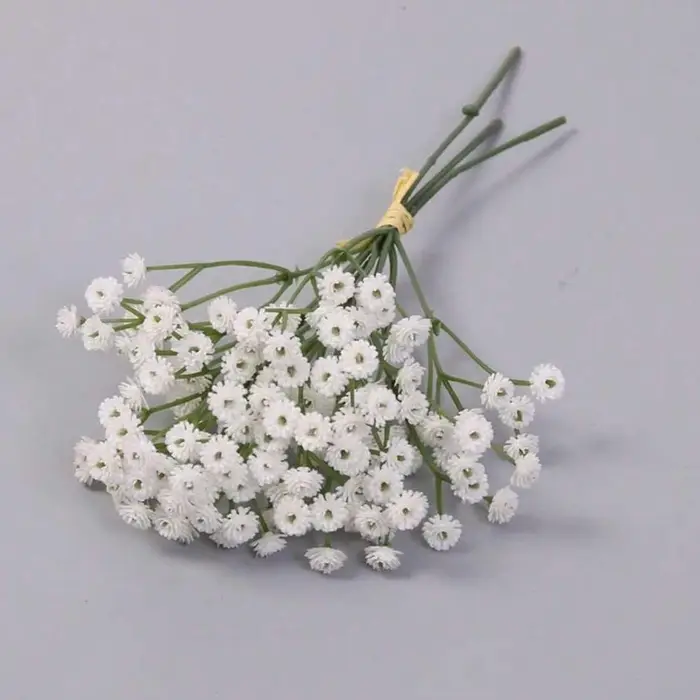 Fleurs Artificielles Gypsophile Couronne de Mariage Décoration Maison Table Extérieur Jardin Cour Bouquet de Mariée Multiples Idées Cadeaux DIY