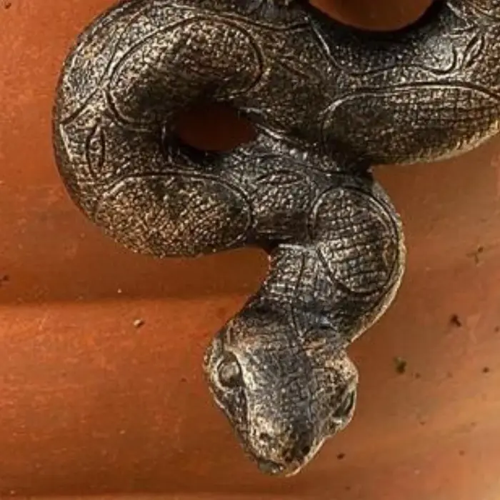 1 pièce Sculpture en résine de serpent à tête en bas, ornement de pot de plante pour jardin et maison, figurines d'animaux réalistes, décoration d'intérieur