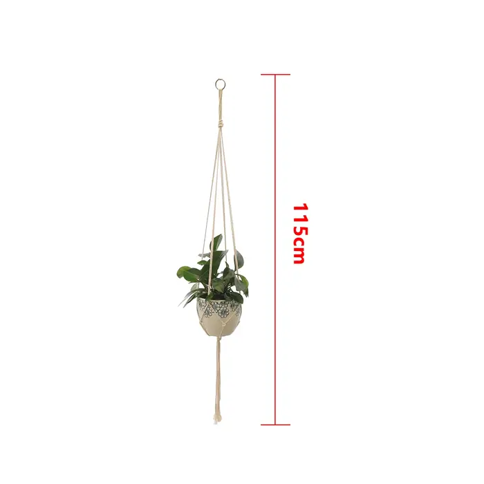 ConfronPlant-Cintre de plante en macramé fait à la main, pot de fleur, jardinière, cintre, décor mur