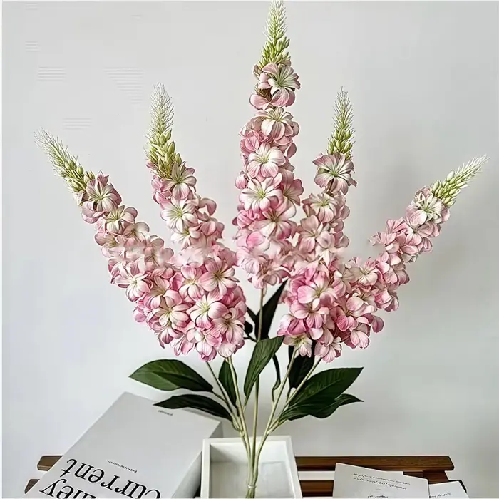 5 tiges de fleurs artificielles de jacinthe