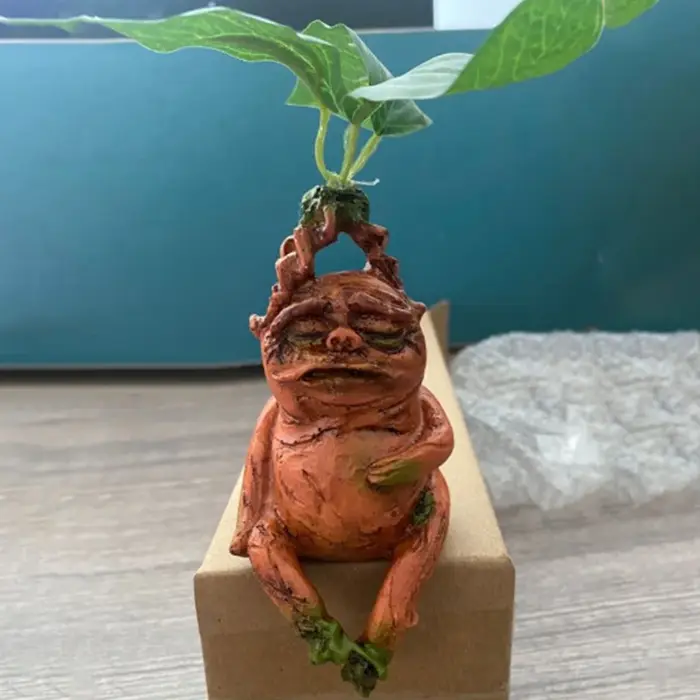 Mandrake herbe résine Statue paysage ornement Art Figurine artisanat pour jardin extérieur cour salon chambre cadeau
