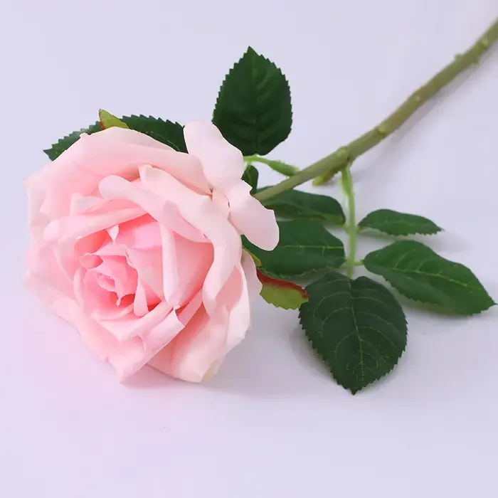 Roses artificielles à friser, Simulation de haute qualité, Bouquet de mariée, décoration de maison d