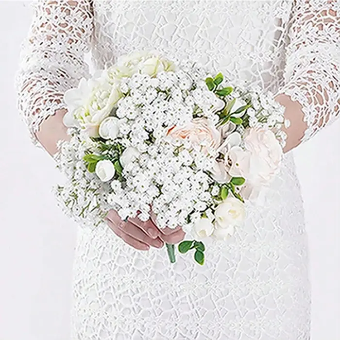 Fleurs artificielles Babysbreath mariage maison chambre Table Decor célébration en plein air Halling couronne de mariée Bouquets Party Craft cadeau