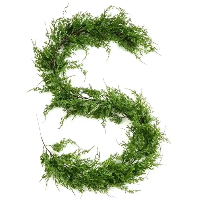 Plantes artificielles, herbe à queue de chat, vigne, verdure de Noël, fleurs pour la décoration de la maison et du jardin, vigne de pin et de cyprès artificielle