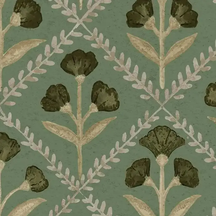Papier peint plantes modernes vertes