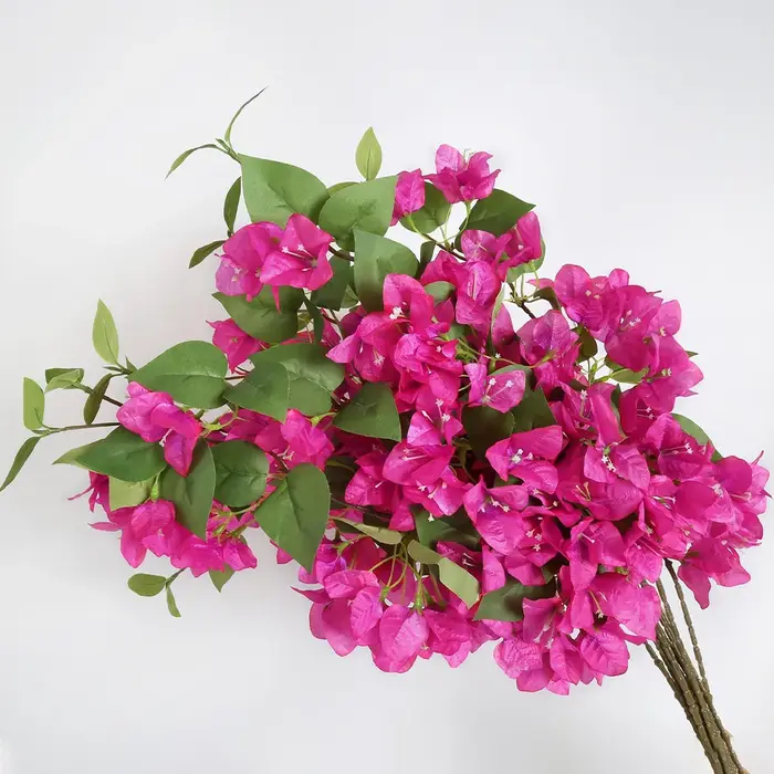 Fleur artificielle Bougainvillea vignes Branches fausses plantes longue tige fausses fleurs pour la 