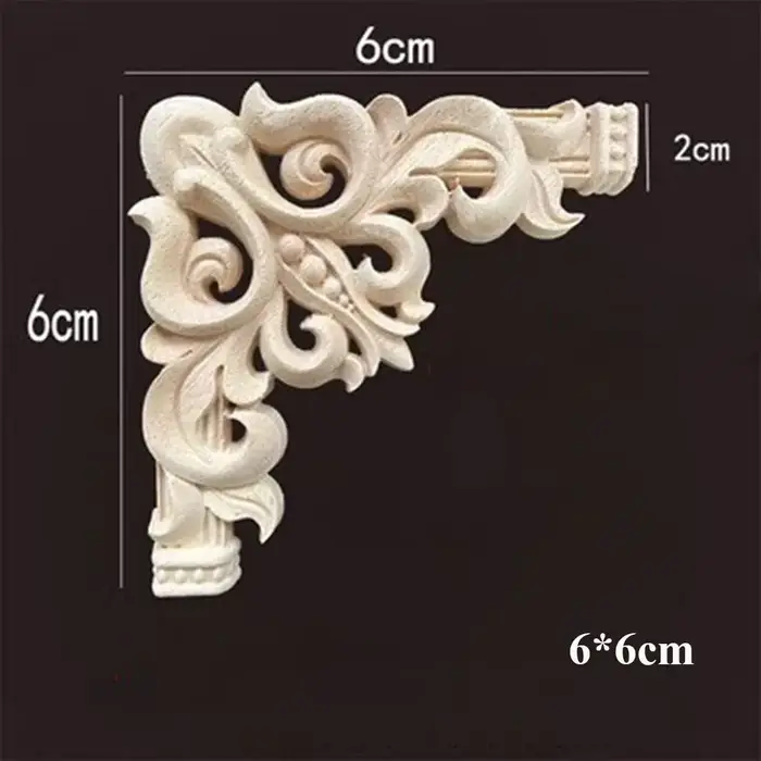 Artisanat sculpté en bois Floral naturel de haute qualité