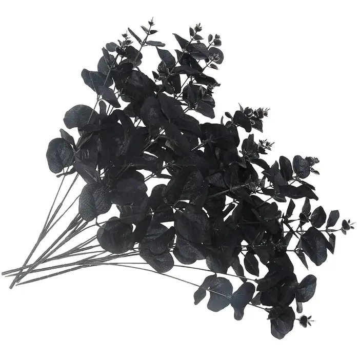 4 fourchettes d'argent feuilles plantes artificielles mariage mariée Bouquet maison vase jardin Table à manger intérieur extérieur bricolage boîte cadeau décor