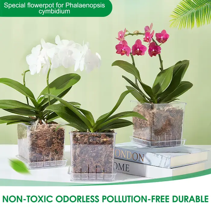 Pots de jardinières de jardin en plastique avec trou de pénétration d'eau respirant