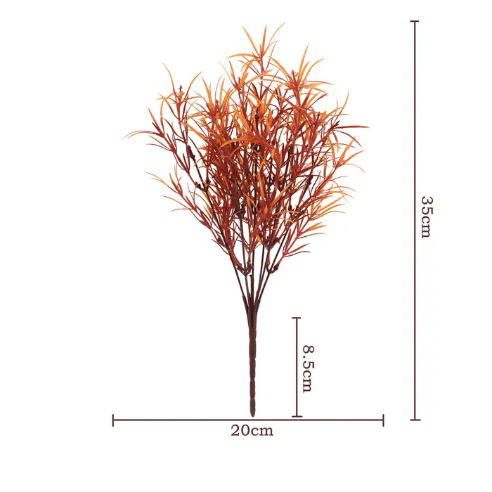 Fleurs artificielles d'automne résistantes aux UV, plantes grimpantes en plastique, fausses fleurs p