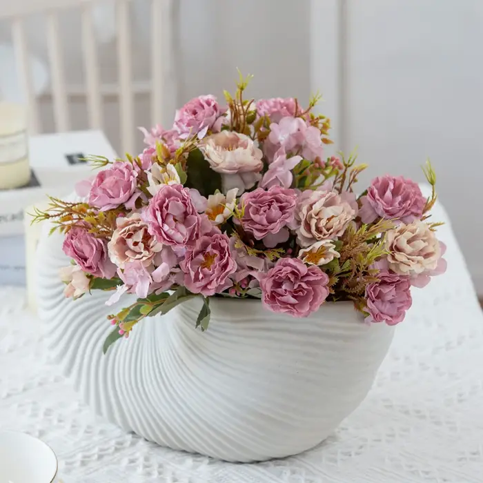 InjTea-Mini vase de plantes artificielles pour la maison