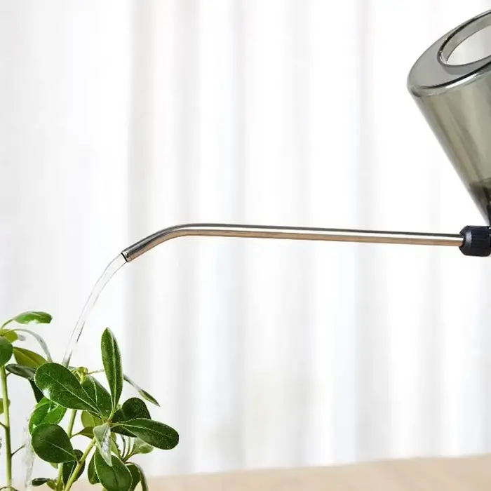 Arrosoir à long bec de 1L avec ensemble de pelle de jardinage, pot d'irrigation pour plantes d'intérieur et d'extérieur, fleurs, bureau