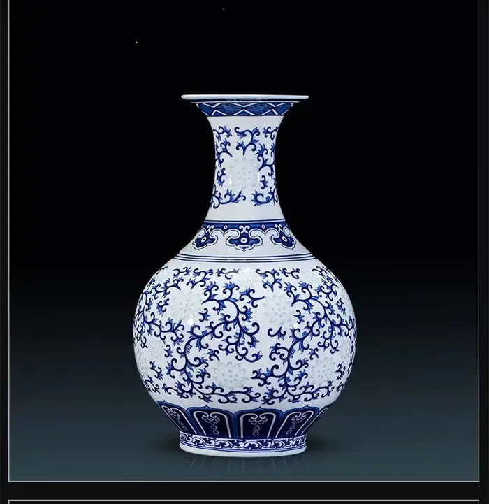 Vase à fleurs en porcelaine d'os