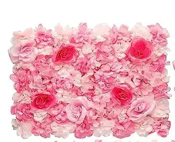 Décoration murale de fleurs roses rouges, pour arrière-plan de mariage, anniversaire, chambre de béb