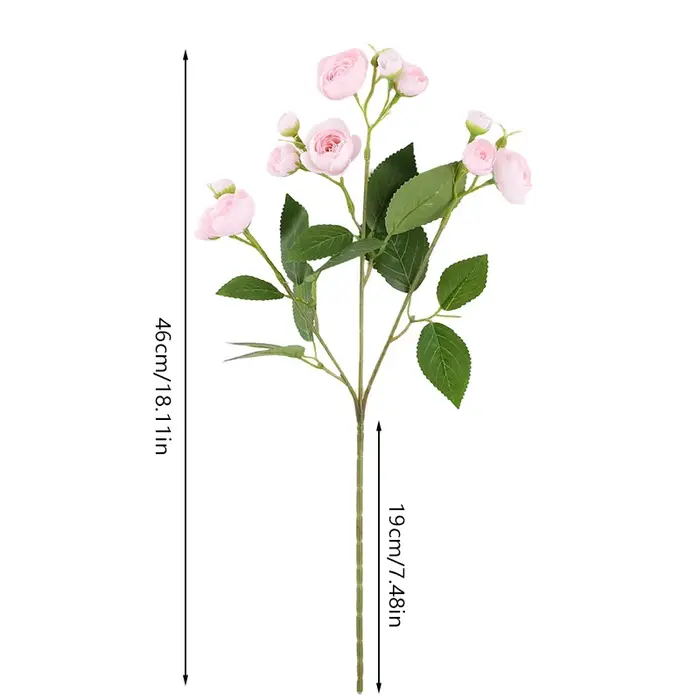 1 pièce, bouquet de 12 têtes de pivoines artificielles pour décoration de centre de table de mariage