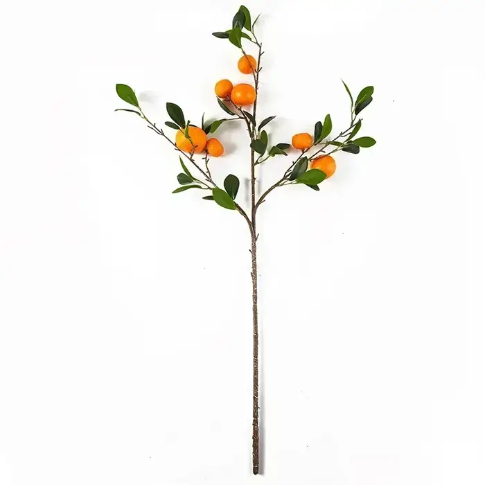 Décoration de maison Orange simulée, faux fruits artificiels, Arrangement de fleurs d'oranger, acces