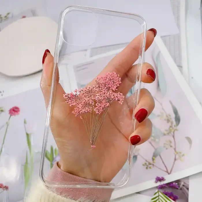 Branches de gouttes de neige pressées séchées naturelles