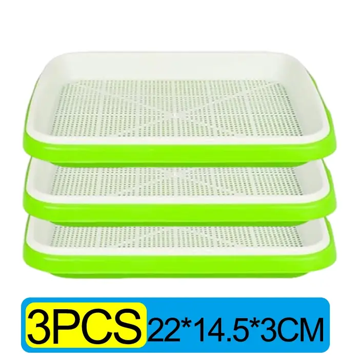 Plateau de Germination Pot de graines de plantes jardin Double couche Arc système de culture hydroponique sans sol Pots de semis accessoires de jardinage