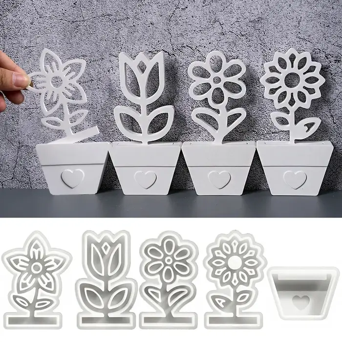 Moule en silicone pour pot de fleurs DIY