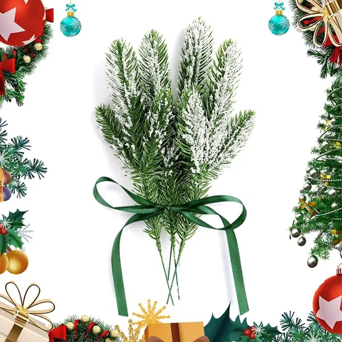 5Pcs Plantes Artificielles Pin Aiguille Maison Chambres En Plein Air Décor De Jardin Ornements De Mariage Noël Célébration Arbre Photographie Accessoires