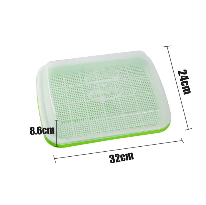 1 ensemble plat de germination Pot de culture hydroponique semis de légumes haricots Pot