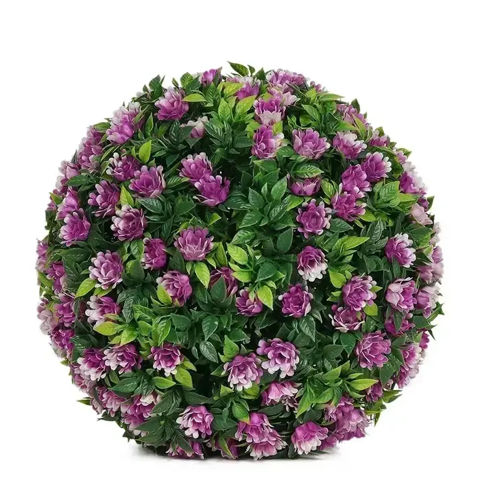 Boule d'herbe artificielle feuille d'eucalyptus plante verte fausse herbe aménagement paysager arbre hangar toit maison jardin mariage atmosphère décor