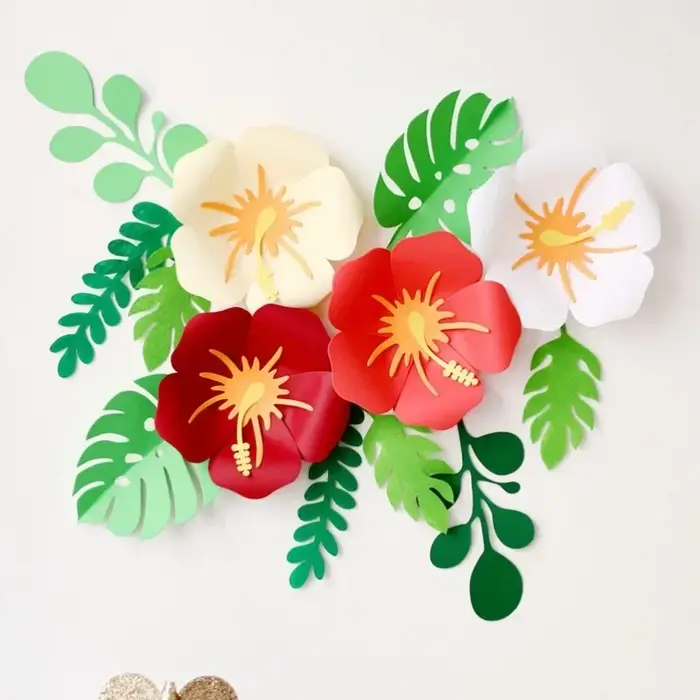 Fleurs artificielles bricolage papier géant Rose fleur pour mariage fête d'anniversaire toile de fond décoration maison
