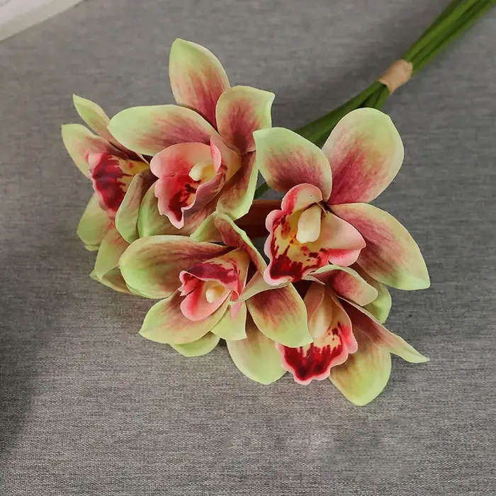 Orchidée papillon d'automne, 6 pièces/lot, Vases pour décoration de maison, plantes décoratives de m