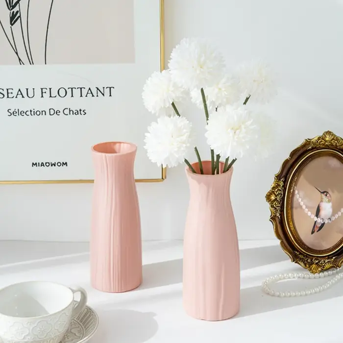 Vase en plastique Imitation Céramique Pots De Fleurs De Mariage Maison Jardin En Plein Air Table BRICOLAGE Cadeau Festival Partie Cour Décor HotSelling