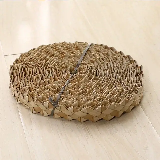 Herbe de tournesol pour chapeaux, plantes tressées, feuilles de palmier, articles ménagers, corde de