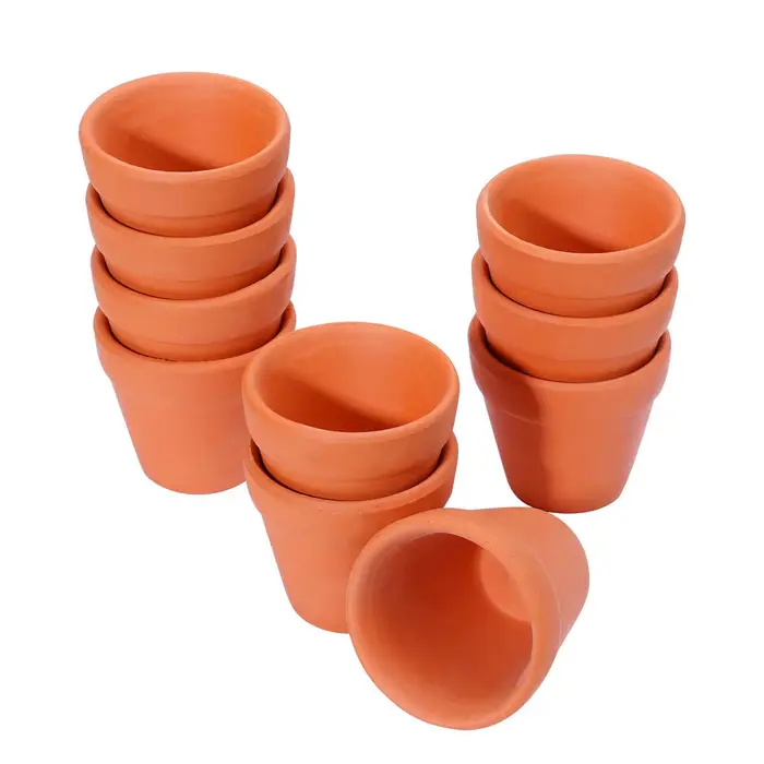 Pot de fleur en poterie rouge, jardinière en argile, pots de fleurs quantiques, pot succulent avec t