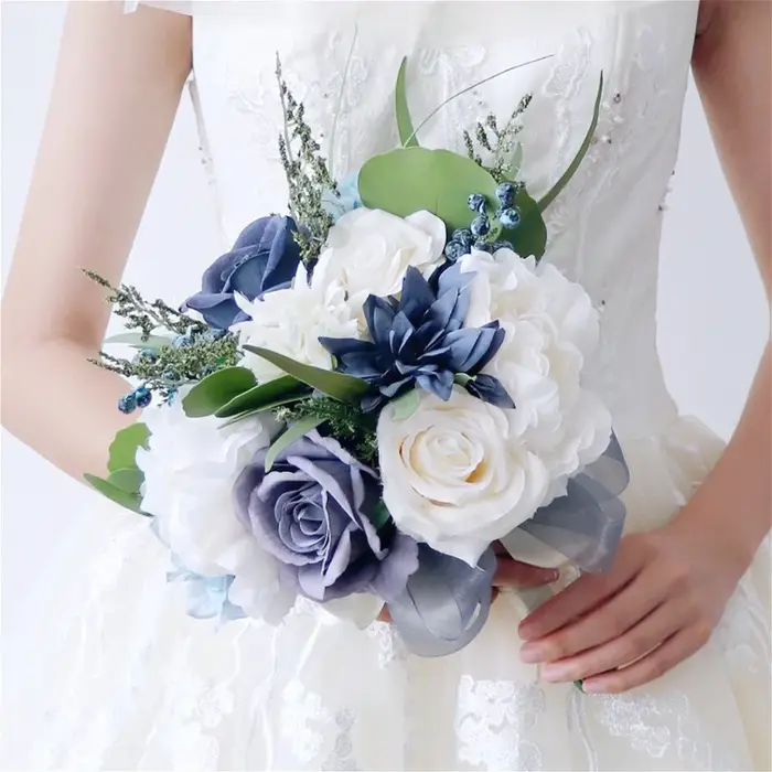 Bouquet de fleurs pour mariée, fournitures et décoration de mariage, accessoires de mariage