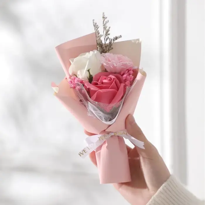 Mini Roses séchées décoratives pour la fête des mères, petit Bouquet d'œillets, fleurs éternelles, c