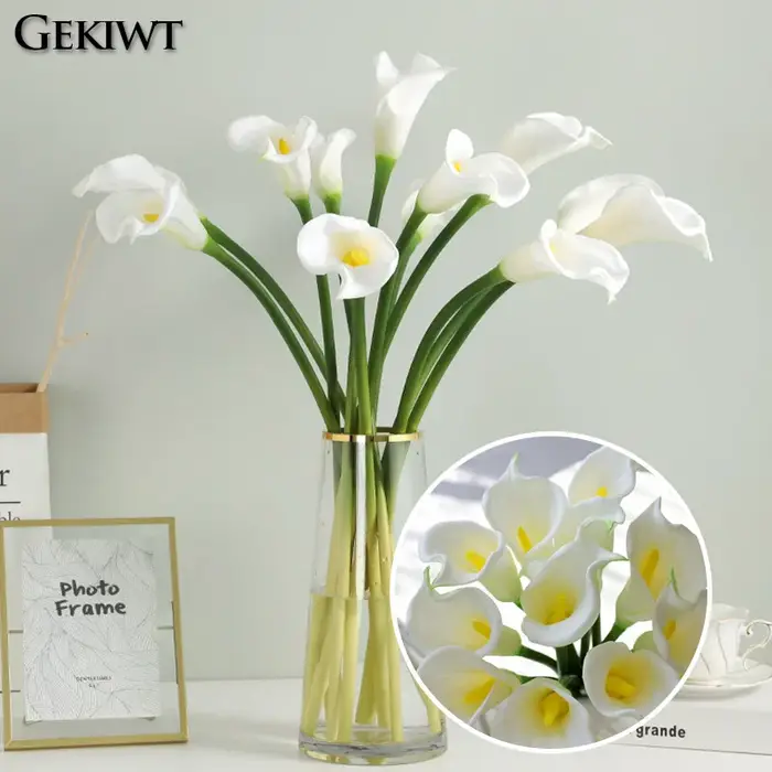 Fleur Artificielle de Lys Calla en PU