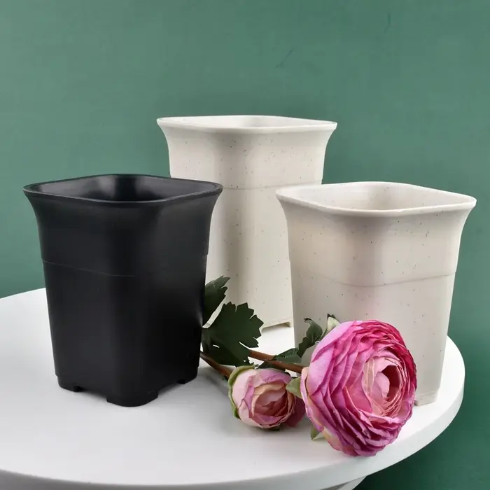 Pot de fleurs pour plantes carrées approfondies