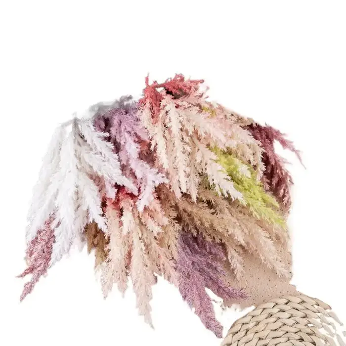 Fleurs artificielles d'astilbe chinensis réalistes de 52,5 cm, plantes vertes simulées pour la décoration de couloirs d'hôtel et d'événements de mariage