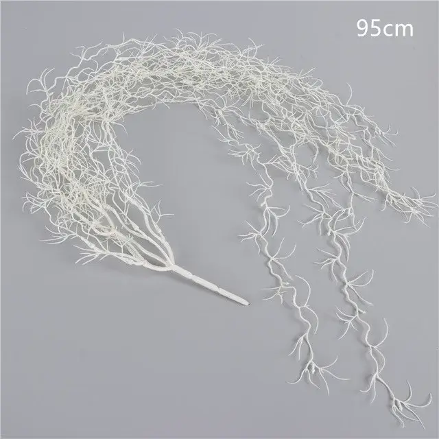 107cm Air herbe plantes vertes longue vigne suspendue rotin fleur artificielle en plastique herbe pl