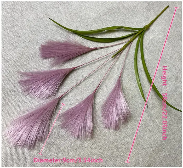Bouquet d'herbe de pampa artificielle