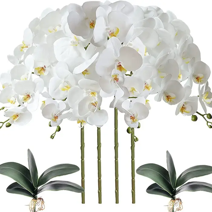 Bouquet de Fleurs Artificielles Orchidées Papillon