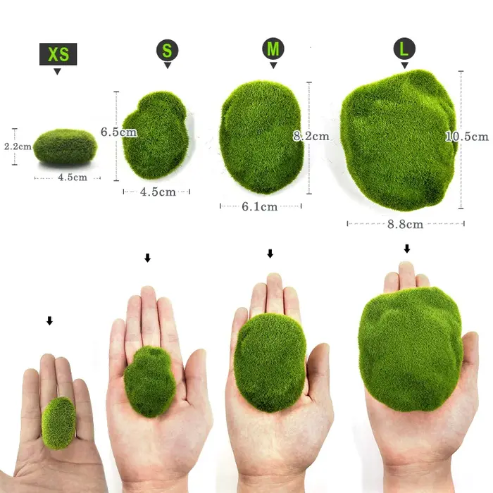 Plantes de mousse d'herbe artificielle verte