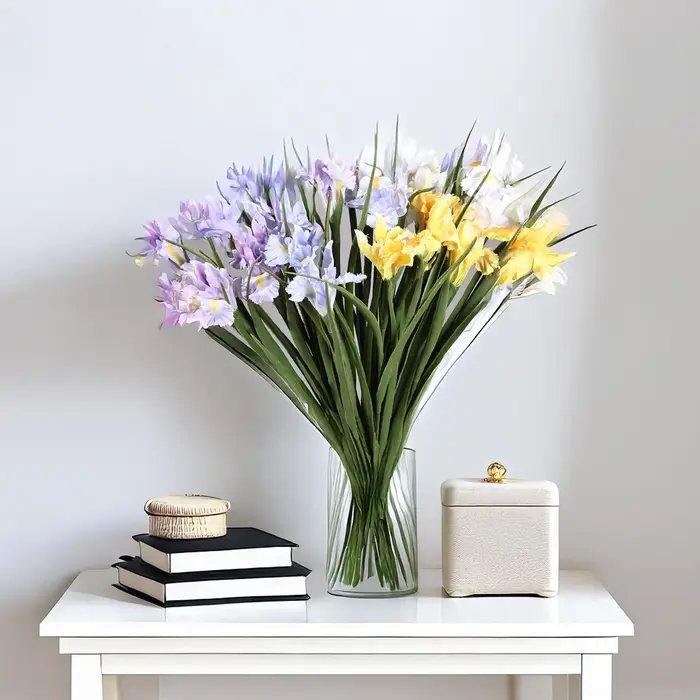 27In Iris fleur fleurs artificielles fausses