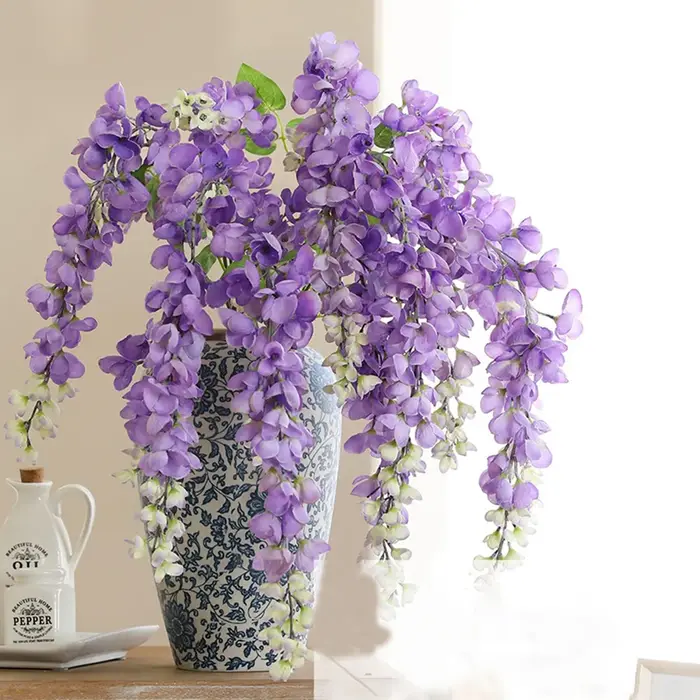 Guirlande de glycine suspendue de fleurs artificielles