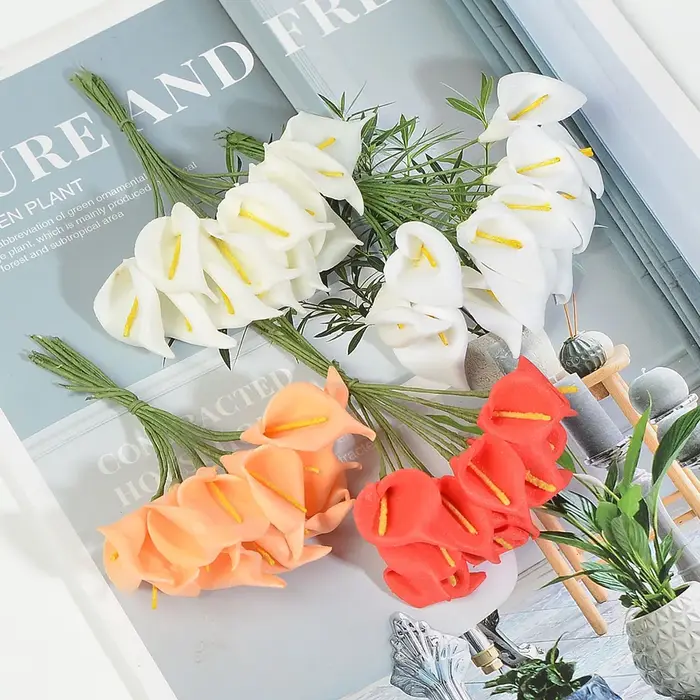 Mini fleurs artificielles en mousse PE