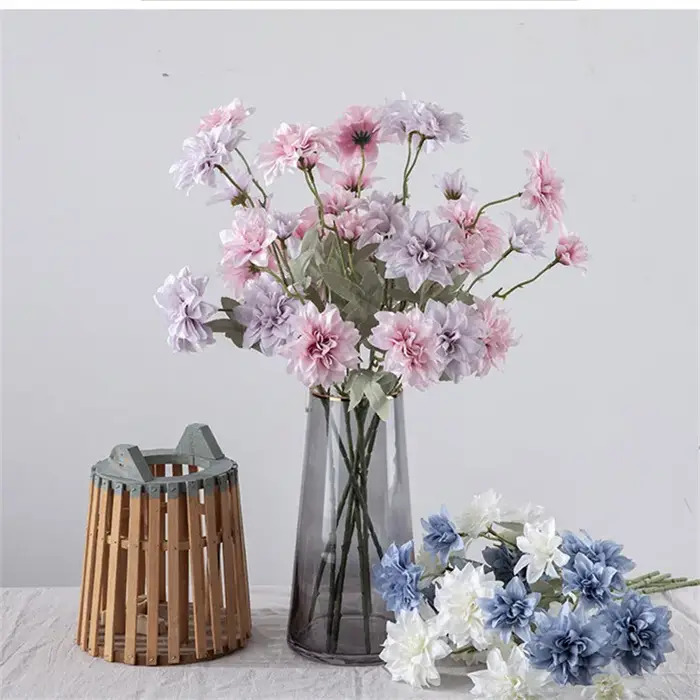 Belles fleurs de soie de pivoine de Dahlia